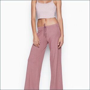 VS Heavenly Super Soft Modal Wide Leg Easy Lounge Pants, Dusty Rose Pink, Medium